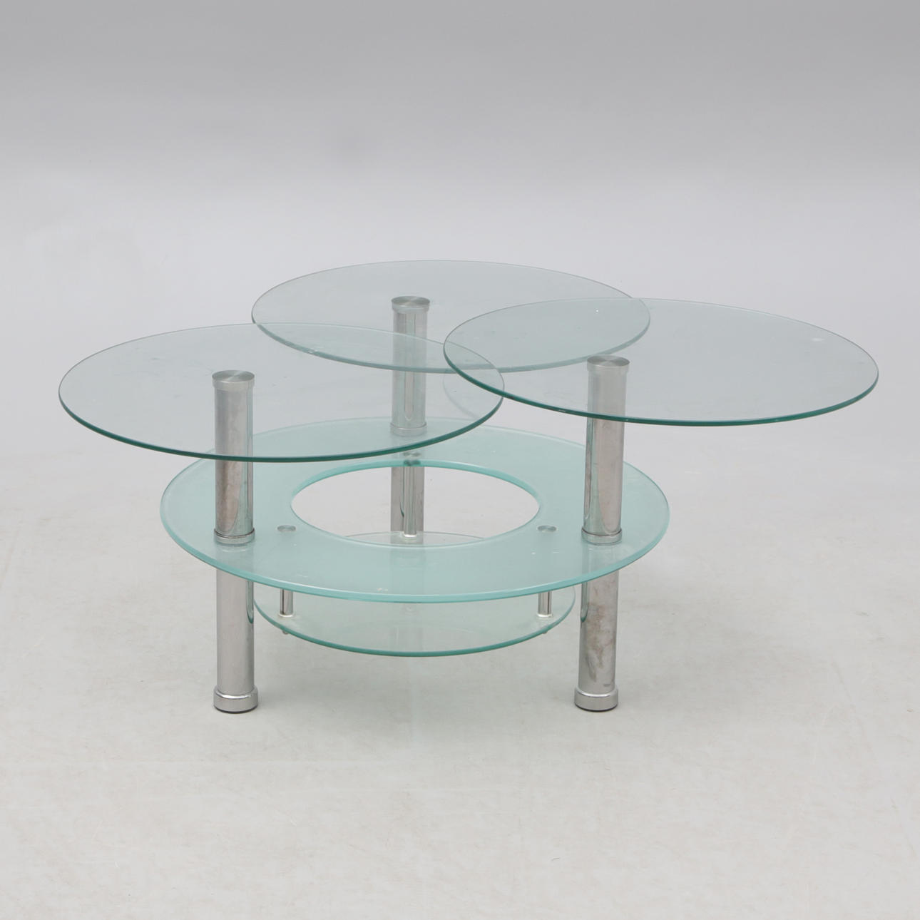 SOFABORD, glas/metal.