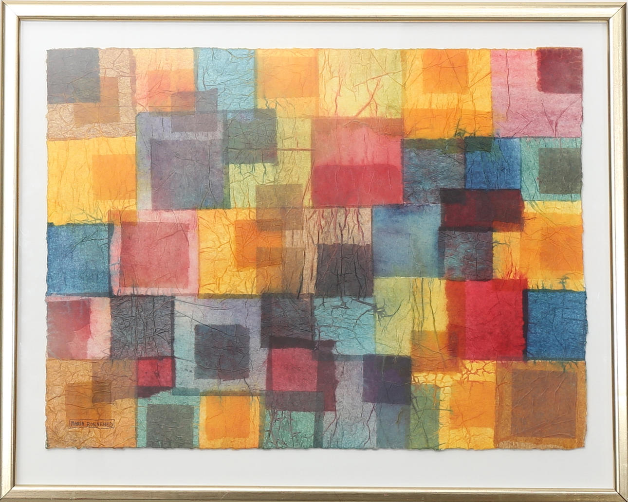 MARIA RONNEHED. Kompostion, blandteknik, signerad.