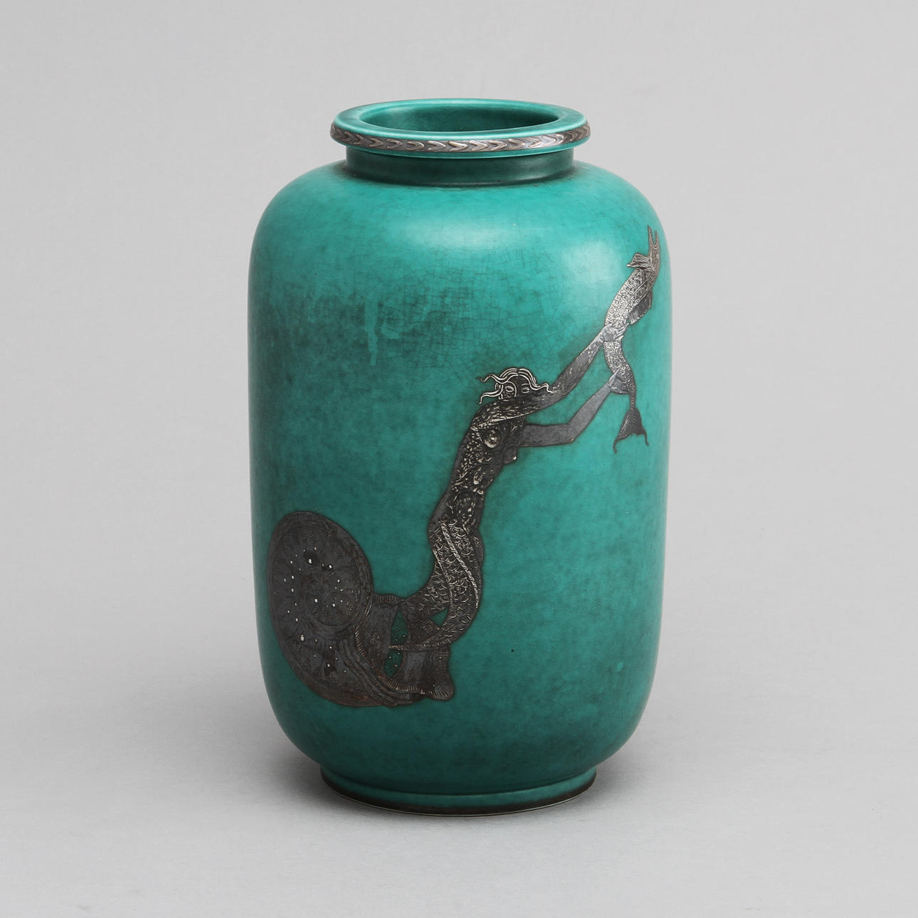 URNA, stengods, "Argenta", Wilhelm Kåge.