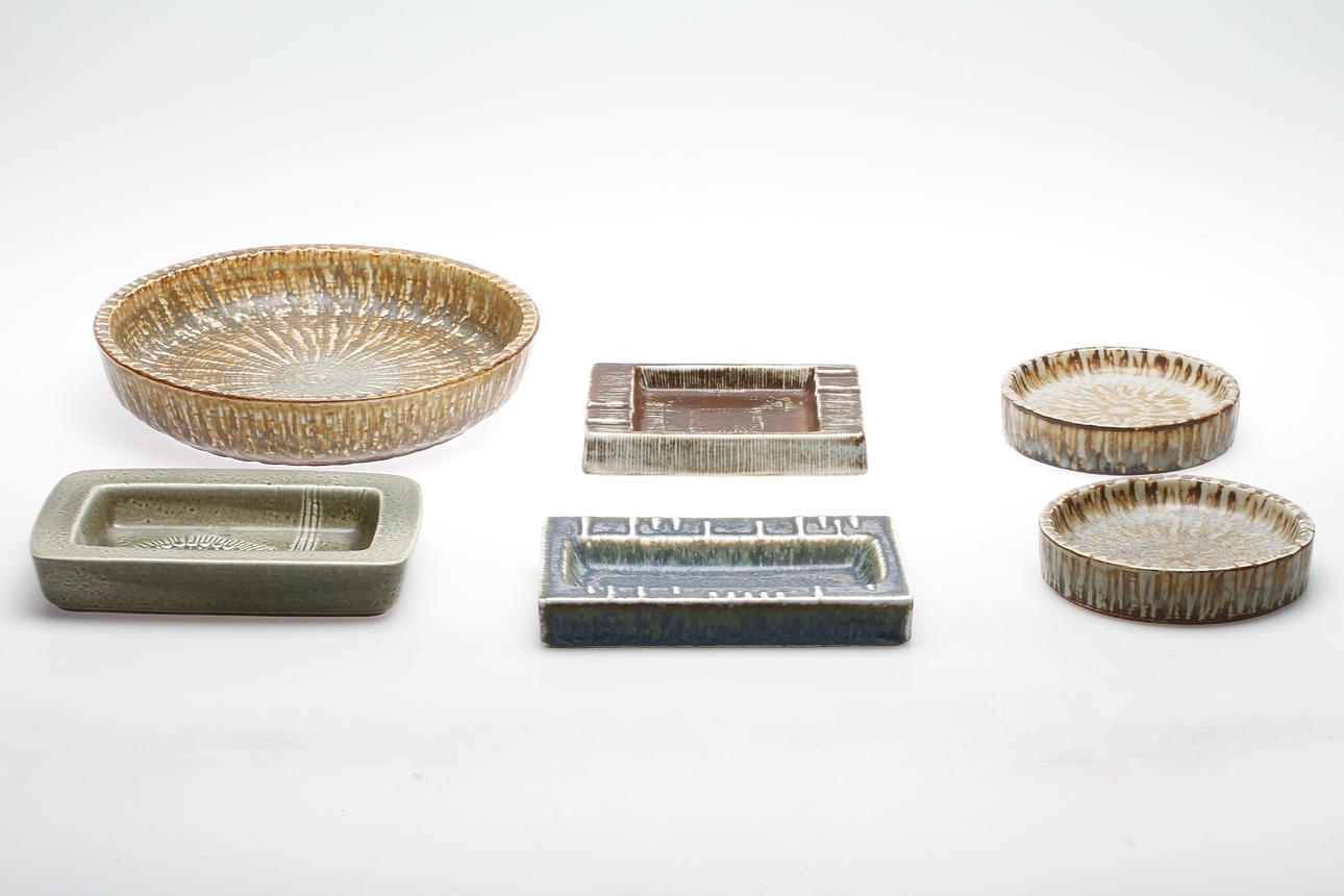 FAT, 6 st, stengods, Rörstrand.