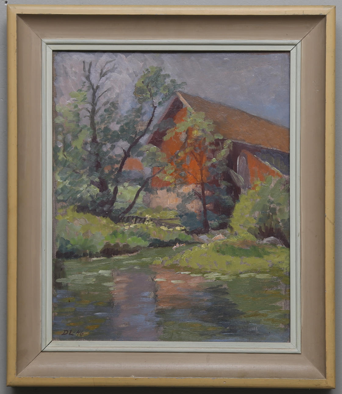 DAVID LARSSON. TILLSKRIVEN. Olja på pannå, monogramsignerad DL och daterad -46.