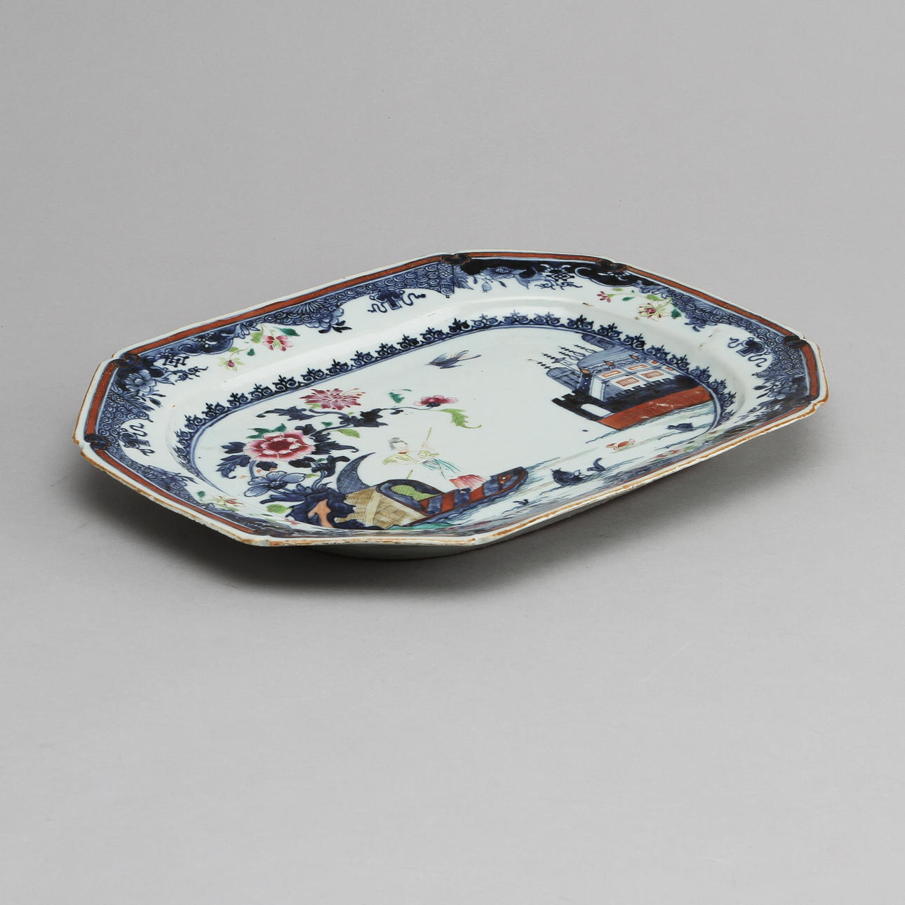 STEKFAT, porslin, Kina, 1700-tal.