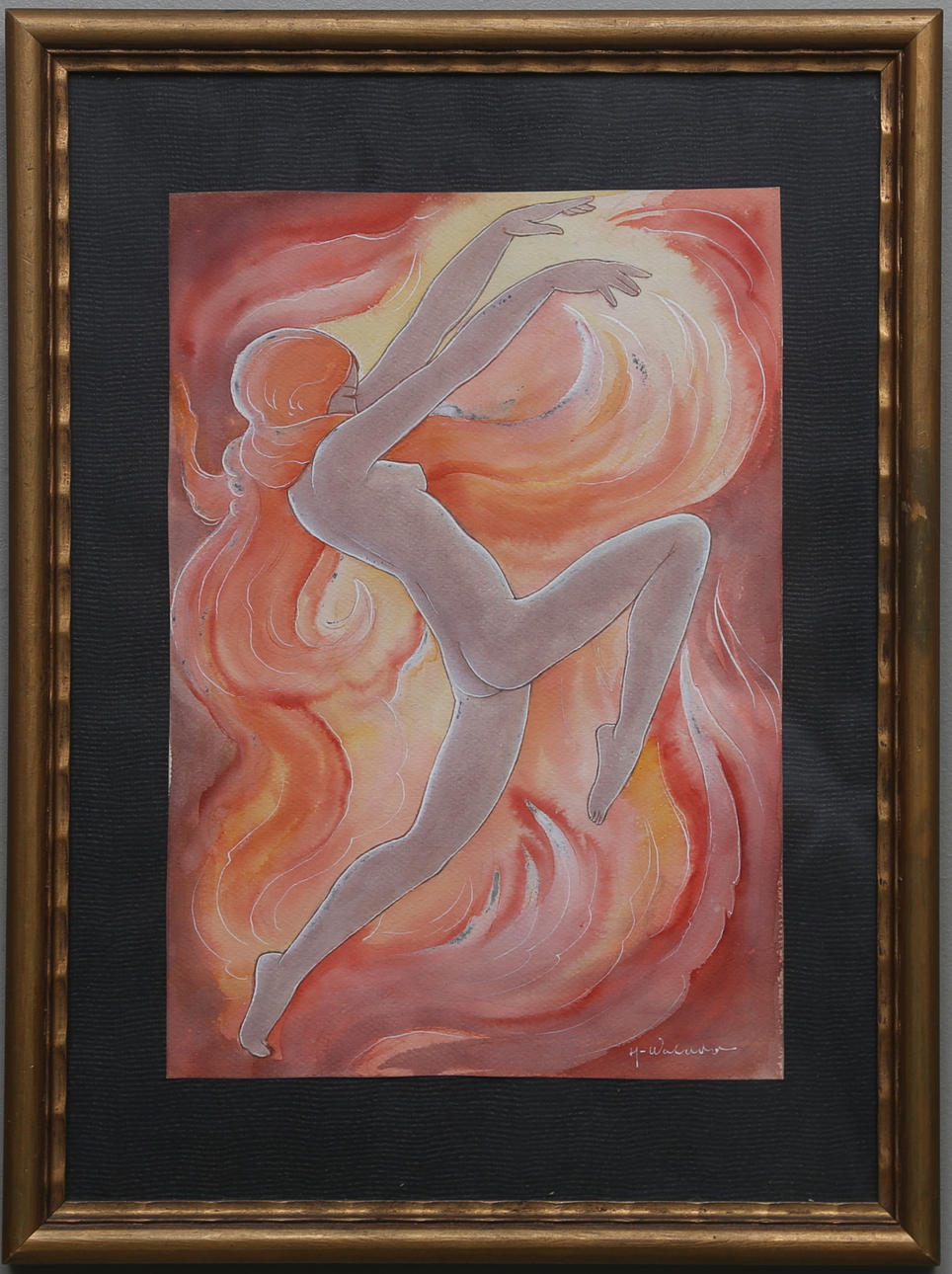 HARRY WALDOW. Blandteknik, signerad.