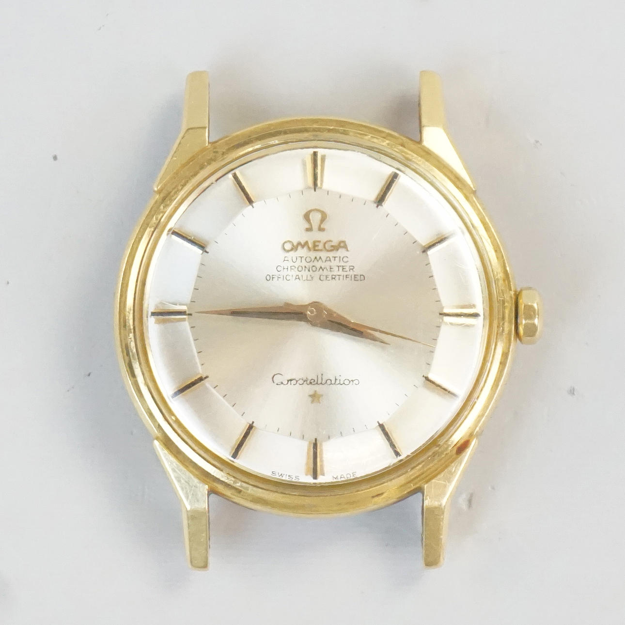 ARMBANDSUR, 18K guld, Omega Constellation Chronometer, Automatic, Officially Certified, "Pie Pan", 1963. kaliber 551.