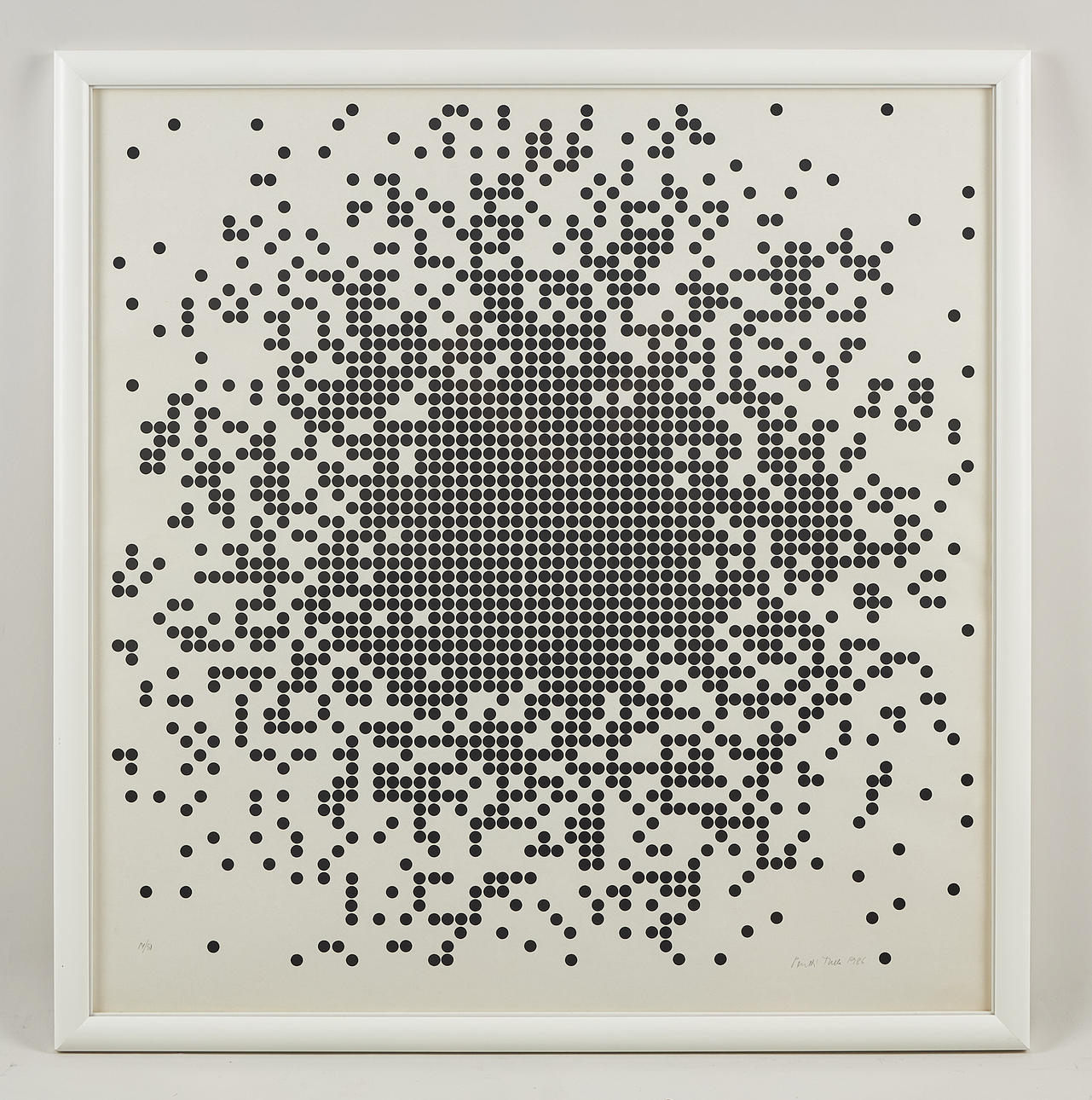 PENTTI TULLA. Composition, signed and dated 1986, serigraphy, 14/50.