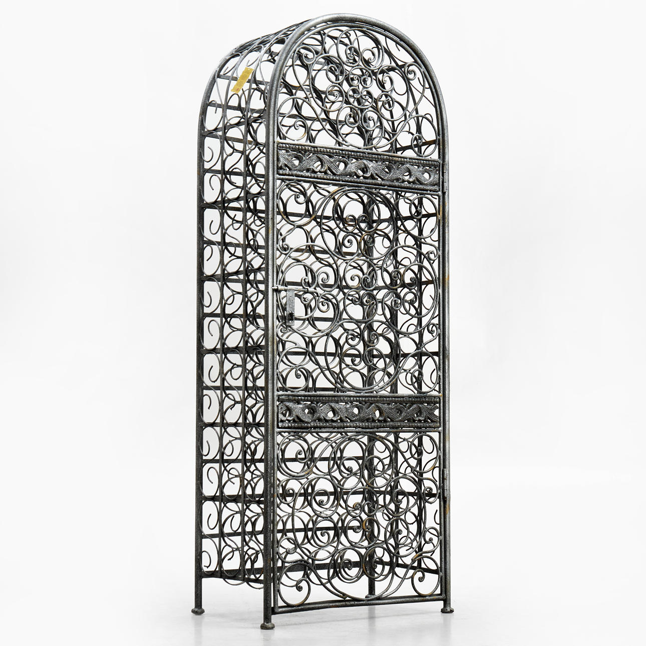 VINSTÄLL, järn, för 90 flaskor.