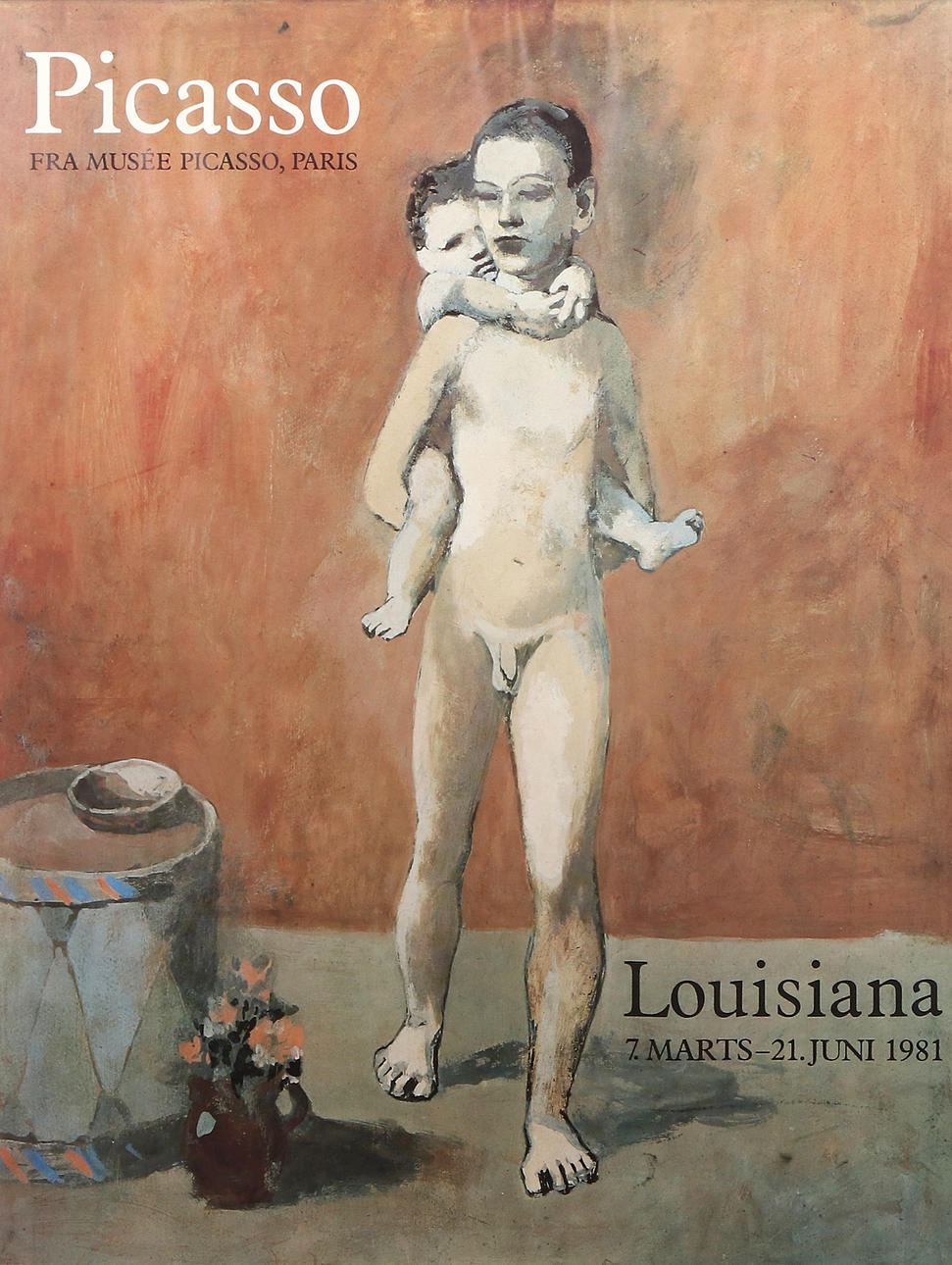 PABLO PICASSO. EFTER. Utställningsaffisch, offset. Louisiana, 1981.