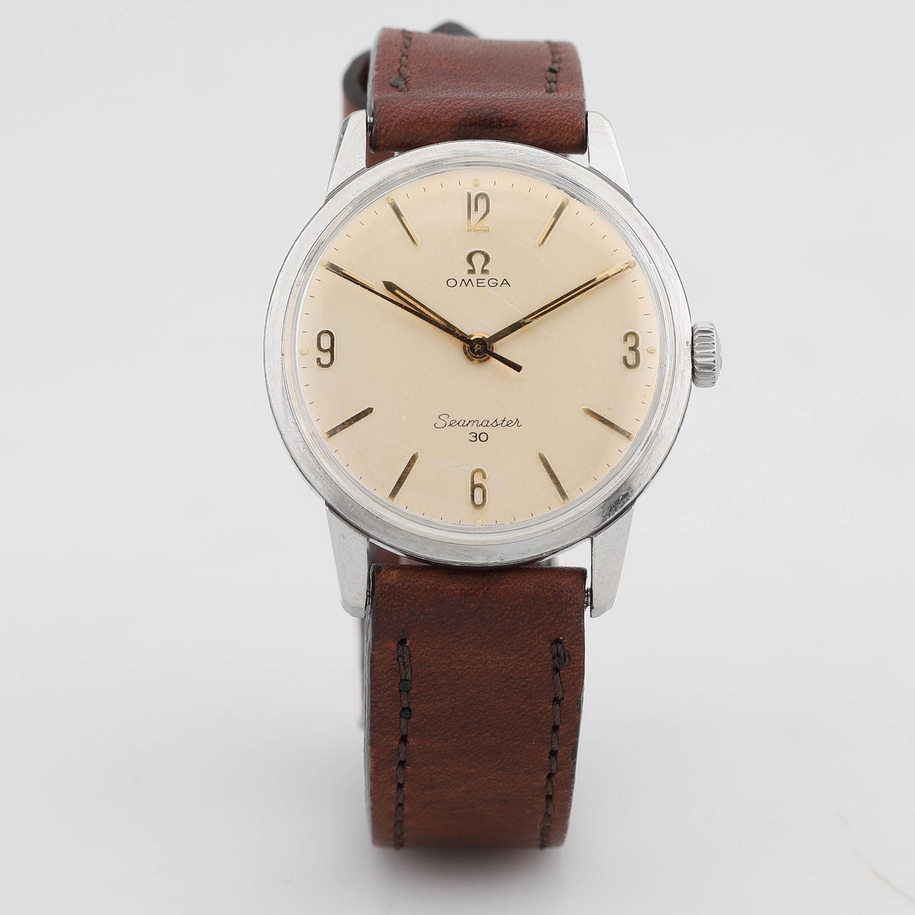 OMEGA SEAMASTER, a steel hand-commissioned wristwatch, 1960s. Clocks ...