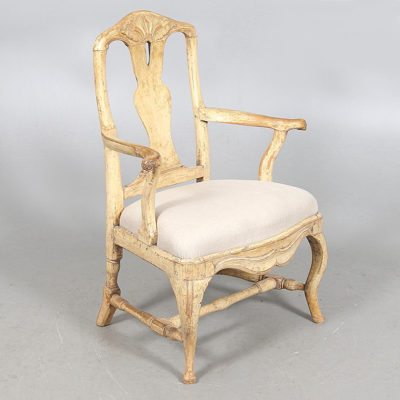 KARMSTOL, senbarock, 1700-talets mitt.