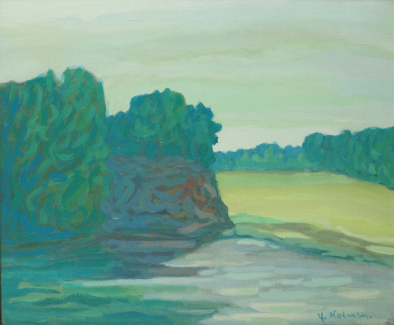 YNGVE HOLMBERG. 2 Oil on canvas, signed.