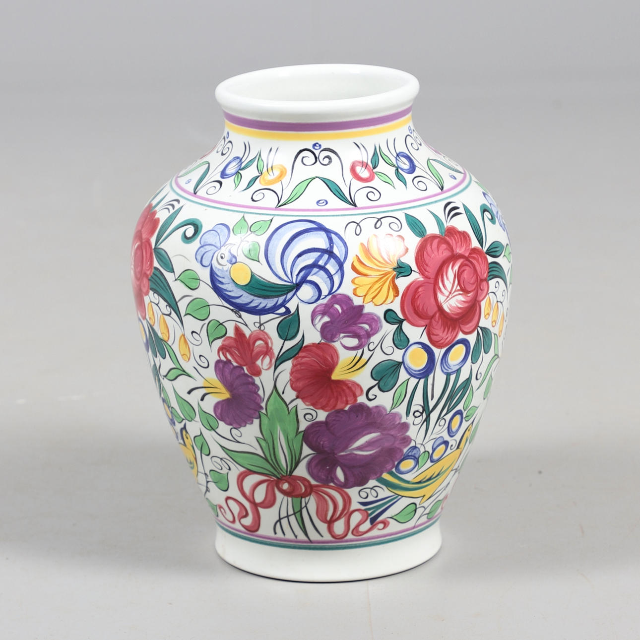 LARGE POOLE POTTERY VASE.