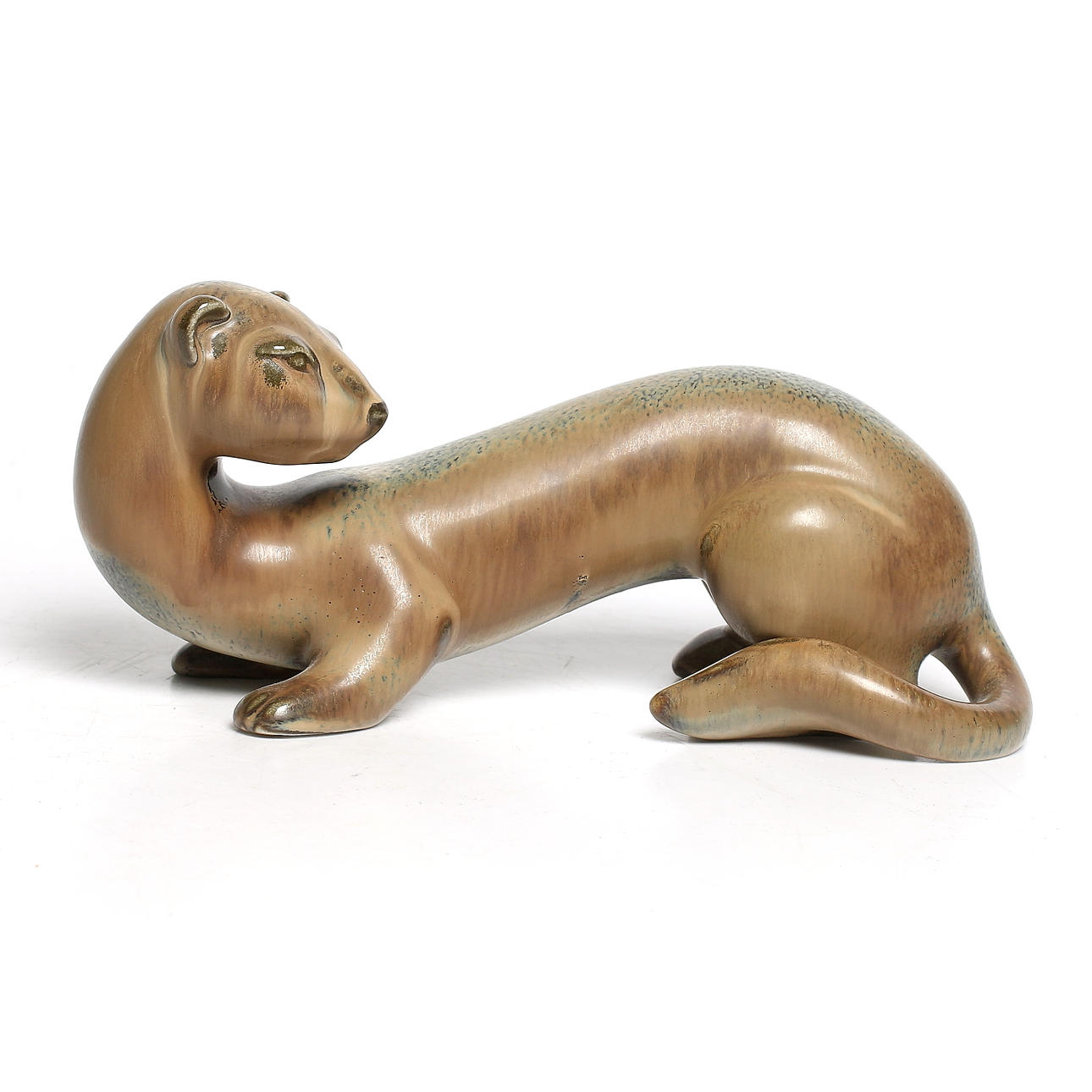 SKULPTUR, stengods, iller, Gunnar Nylund, Rörstrand. 1900-tal.