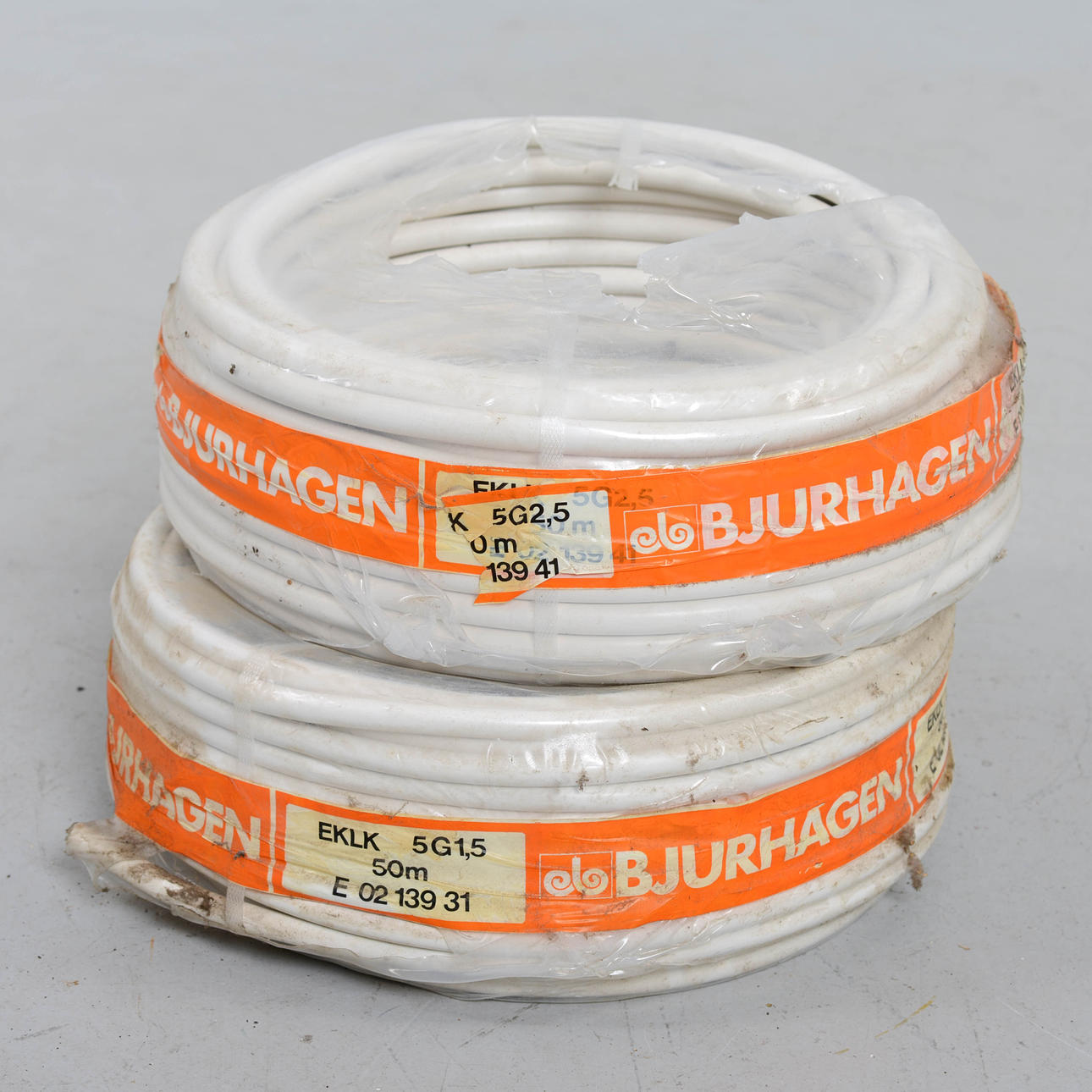 INSTALLATIONSKABEL EKLK 5g 1,5 samt 2,5 mm2.