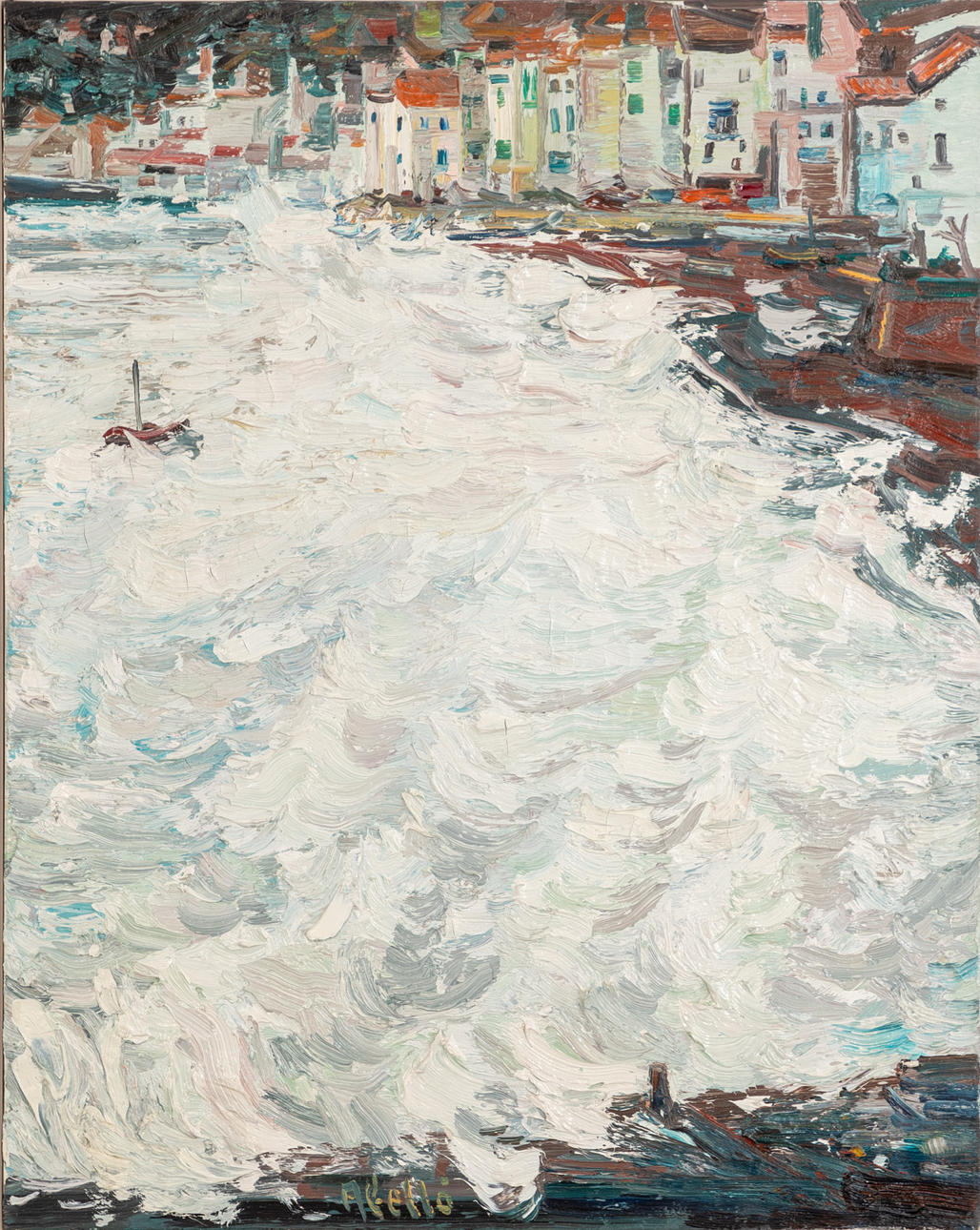 JOAN ABELLÓ PRAT (1922-2008). Vent de Mar.