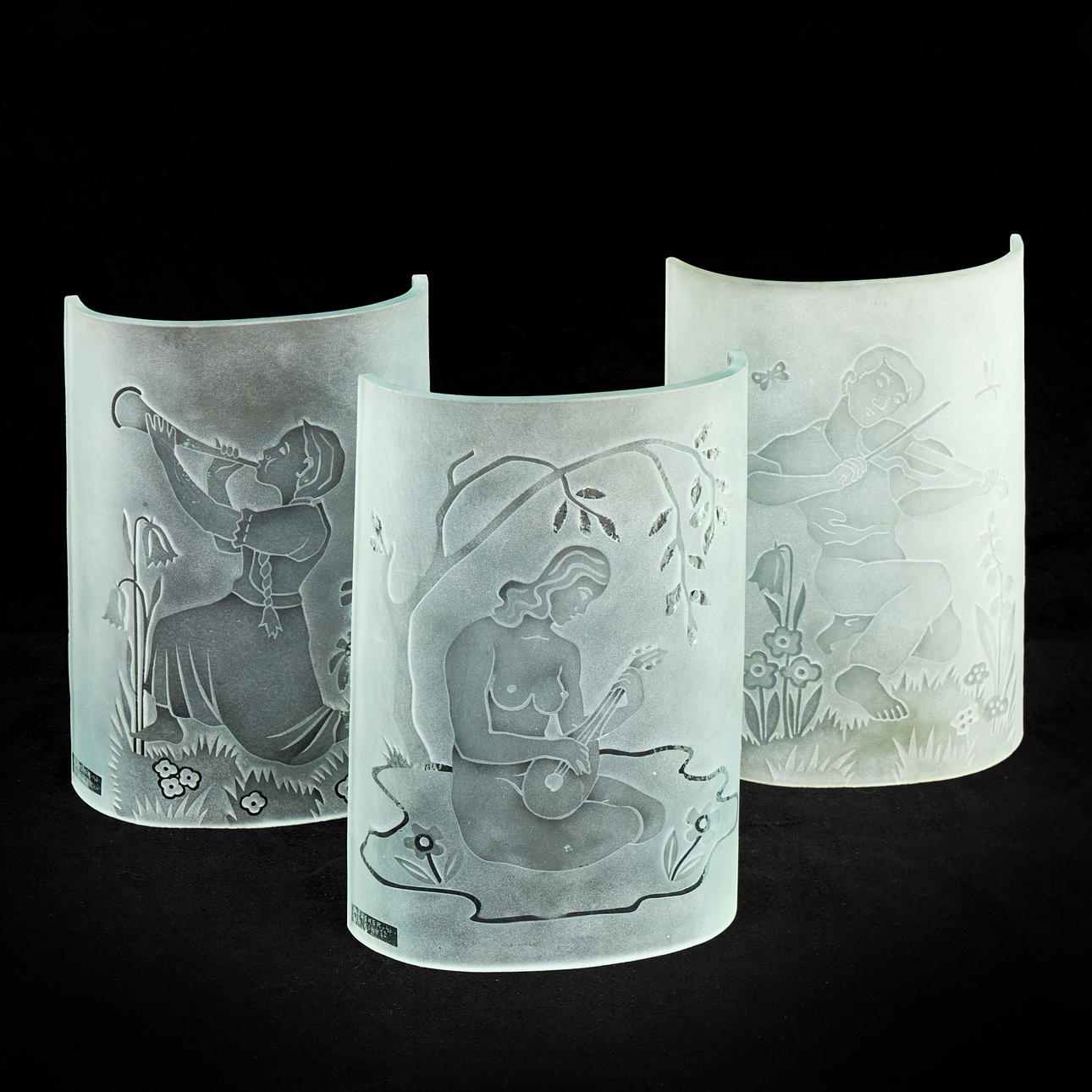 WALL LIGHTS (3), Holger Löwenadler for Glössner.