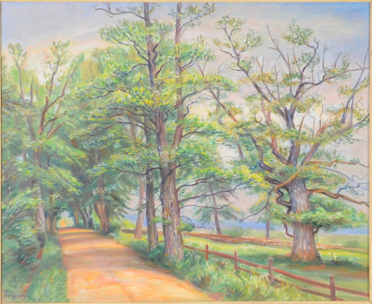 PER HILDING PERJONS. Olja på duk.