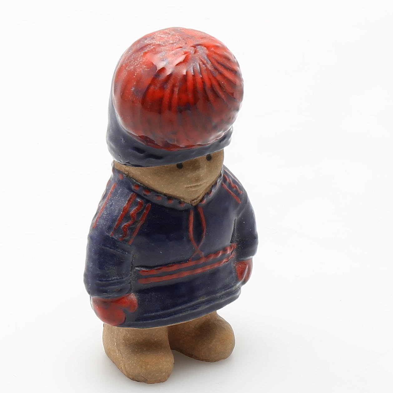 LISA LARSON. Lapp Nils, all världens barn, stengods, Gustavsberg.