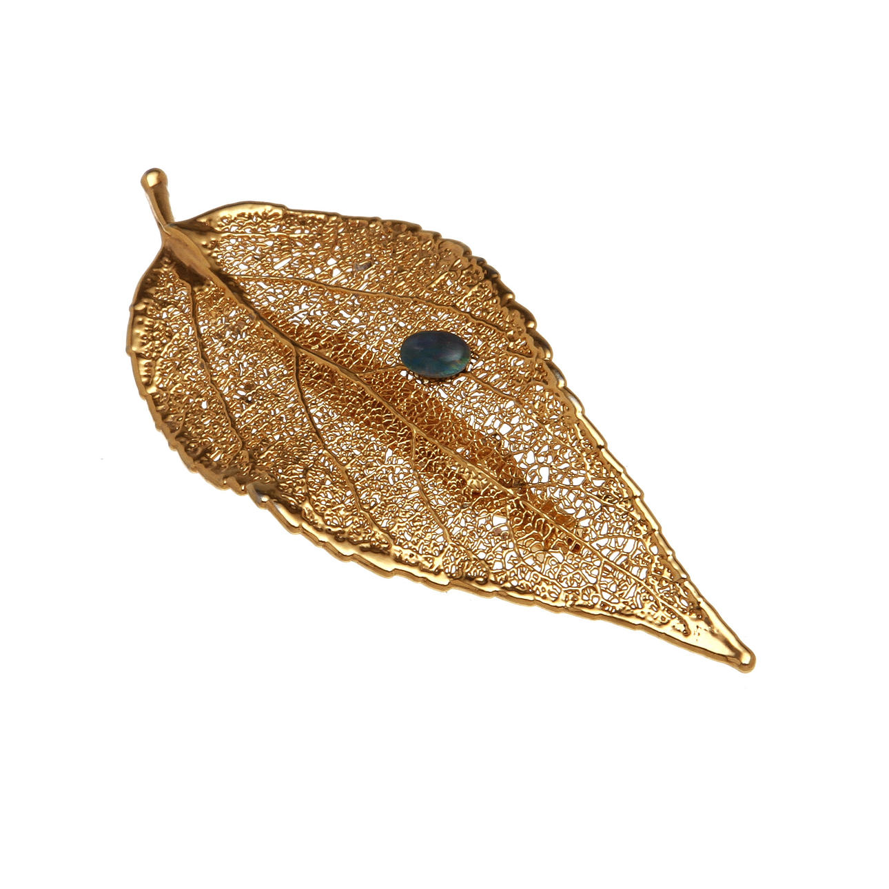 BROSCH/HÄNGE, guldplätterad med opaltriplett. Vikt 5,8 g.