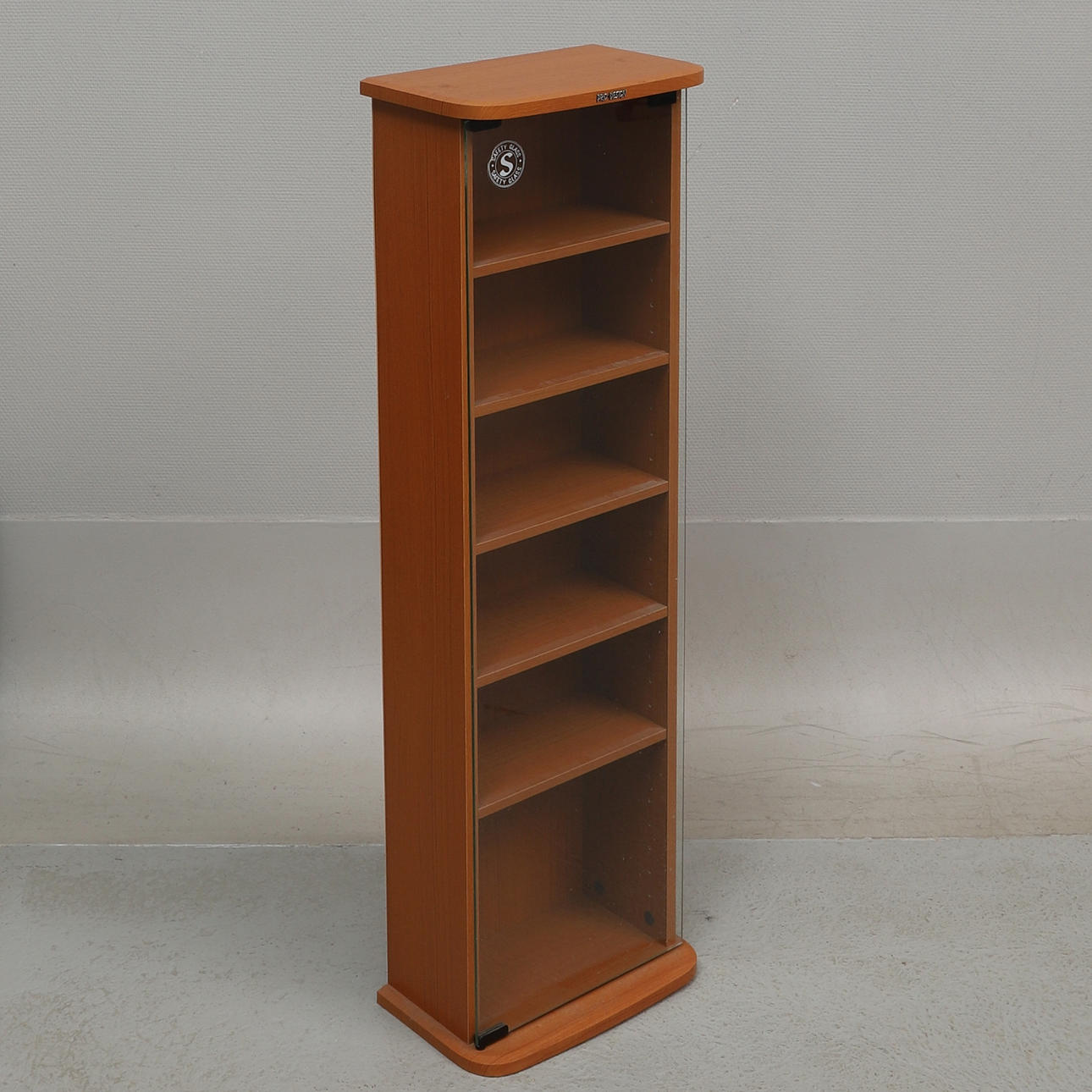 HYLLA/CD STÄLL, trä/glas, Pro Design, 1900/2000-tal.