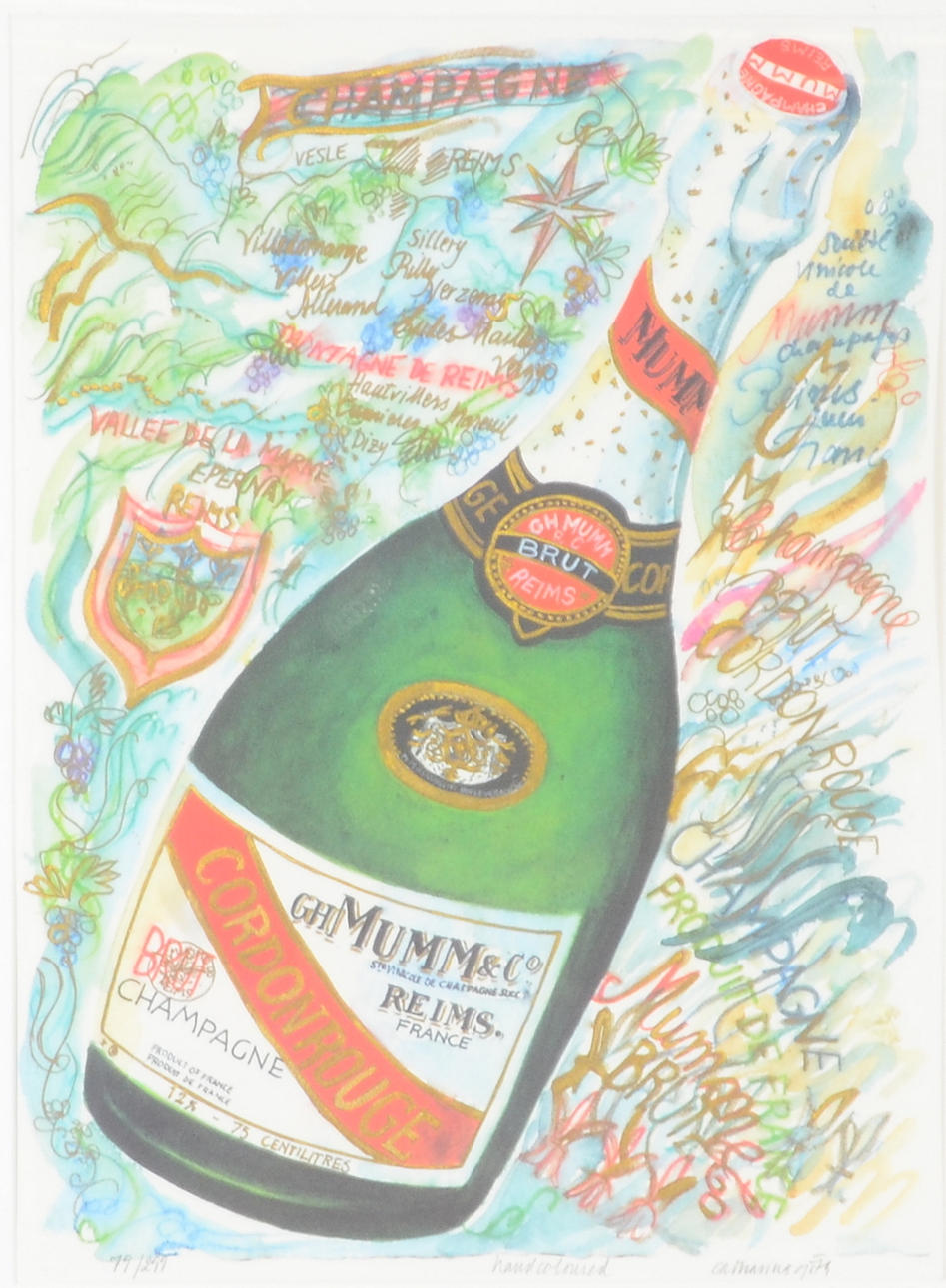 CATHARINA GÖTH. Färglitografi.