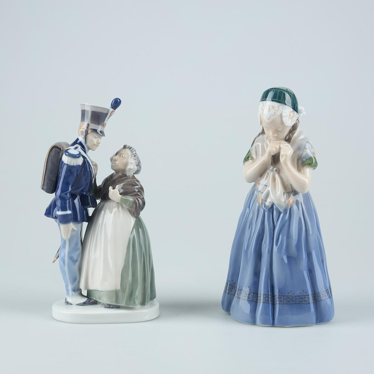 FIGURINES, 2 pcs, Royal Copenhagen, Denmark.