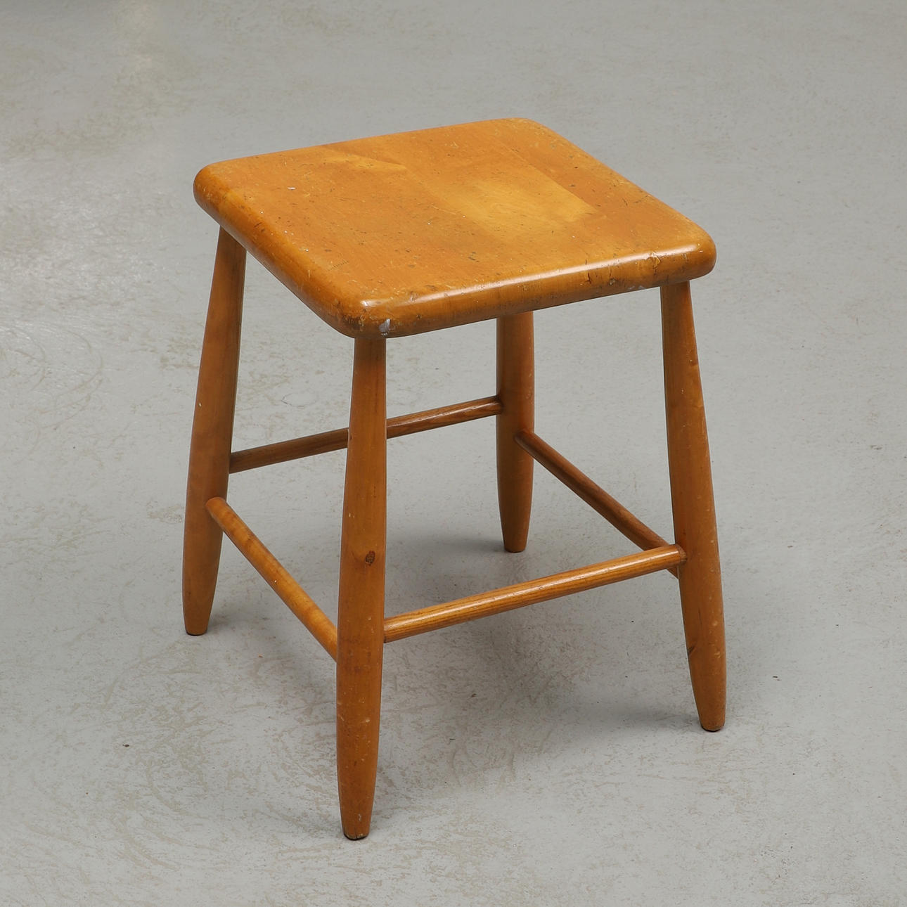 A wooden stool, 1950s/60s.