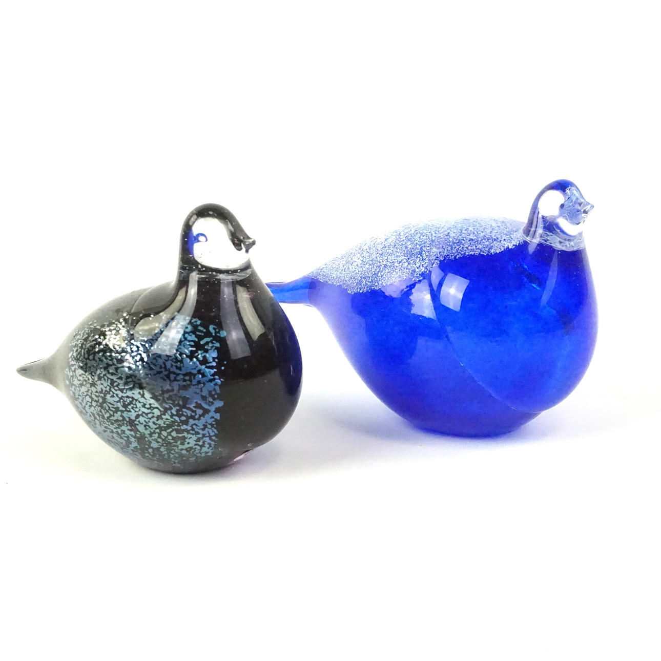 GLASFÅGLAR, 2 st, bl a Glasblåsaren Luleå.