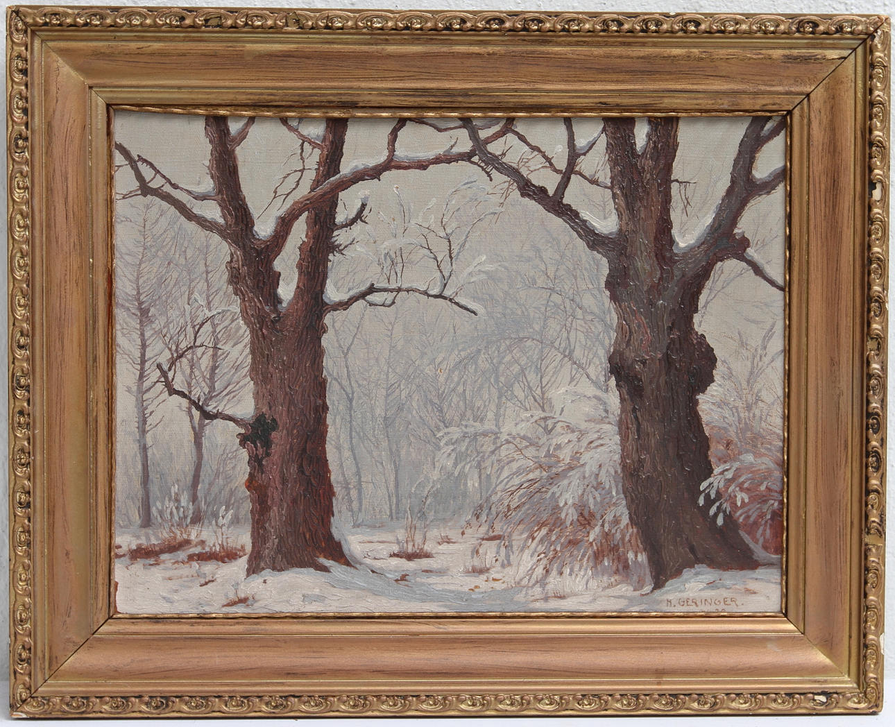 HANS GERINGEN. Olja på duk, signerad H. Geringer W. 20.