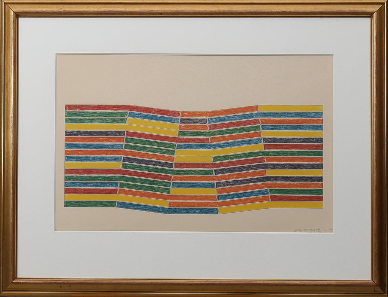 FRANK STELLA. Furg 1975, offsettryck nr 46/100, signerad F Stella och daterad -75.