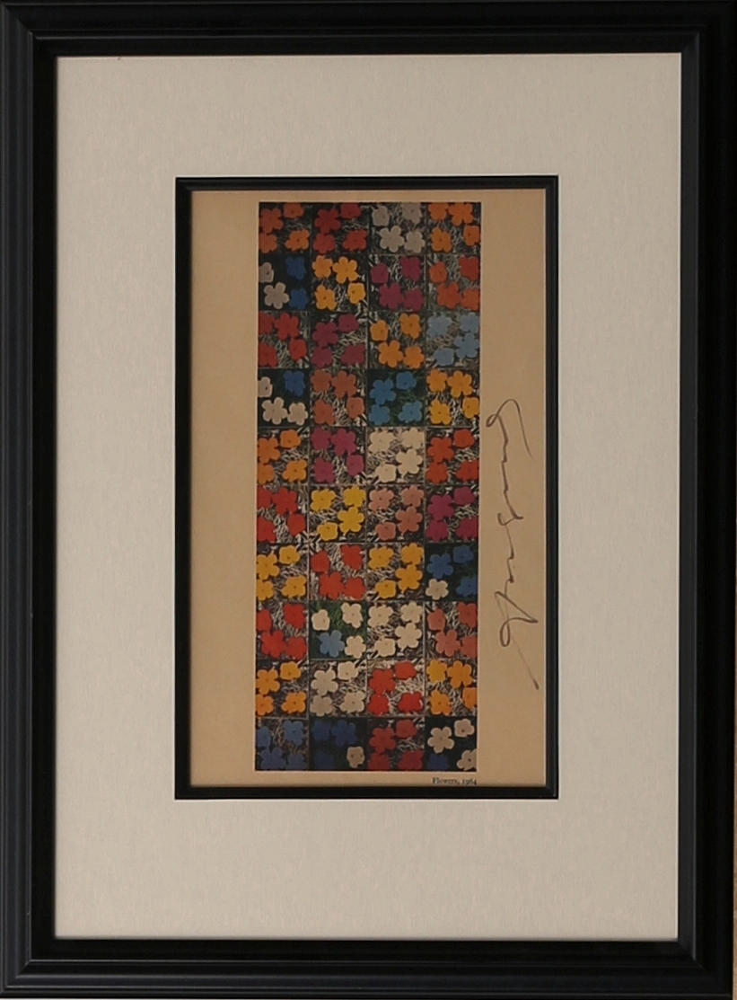 ANDY WARHOL. Flowers 1964, offsettryck, handsignerad.