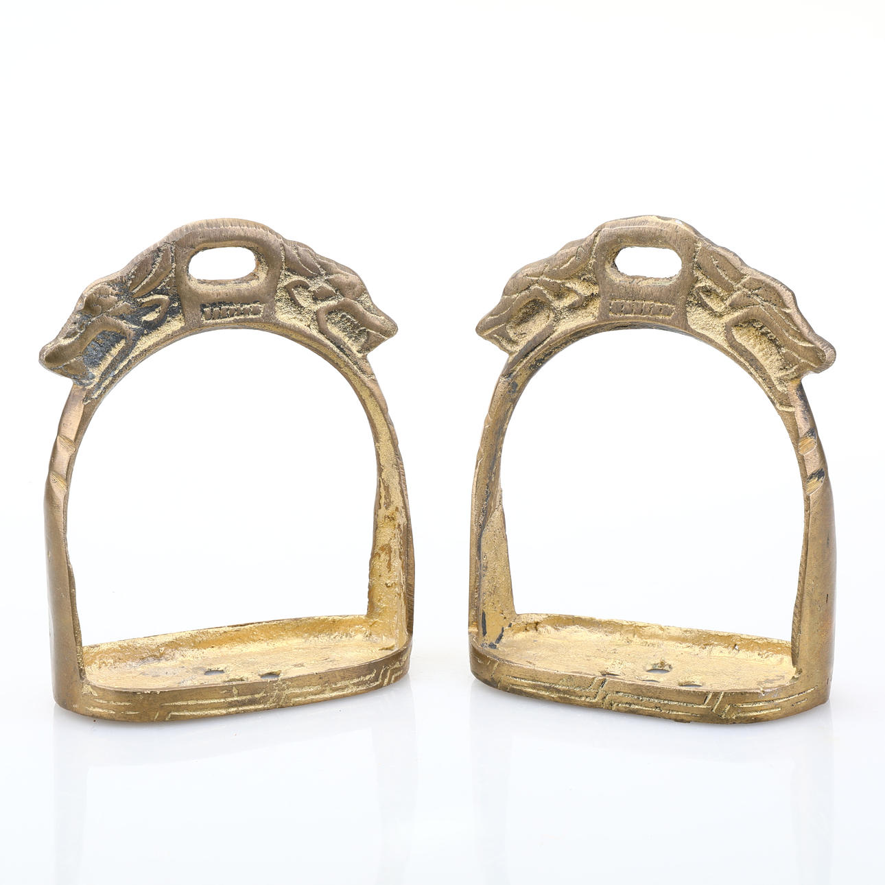 STIGBYGLAR, ett par, mässing.