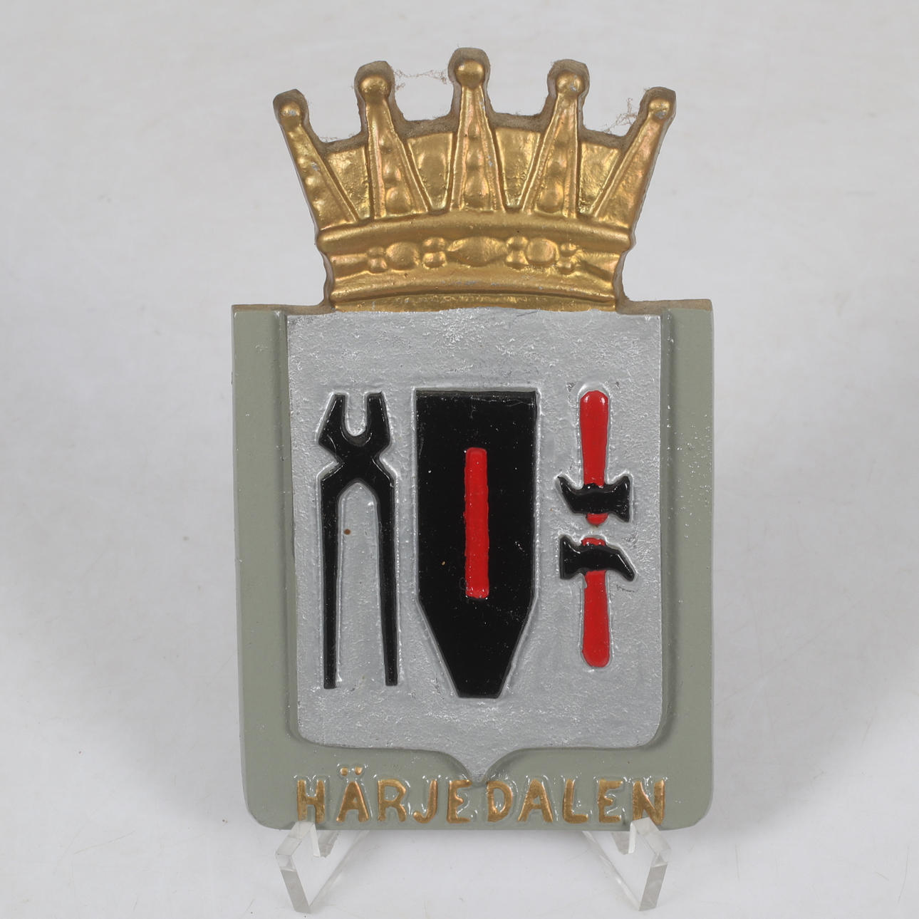 LANDSKAPSVAPEN, Härjedalen, lättmetall.