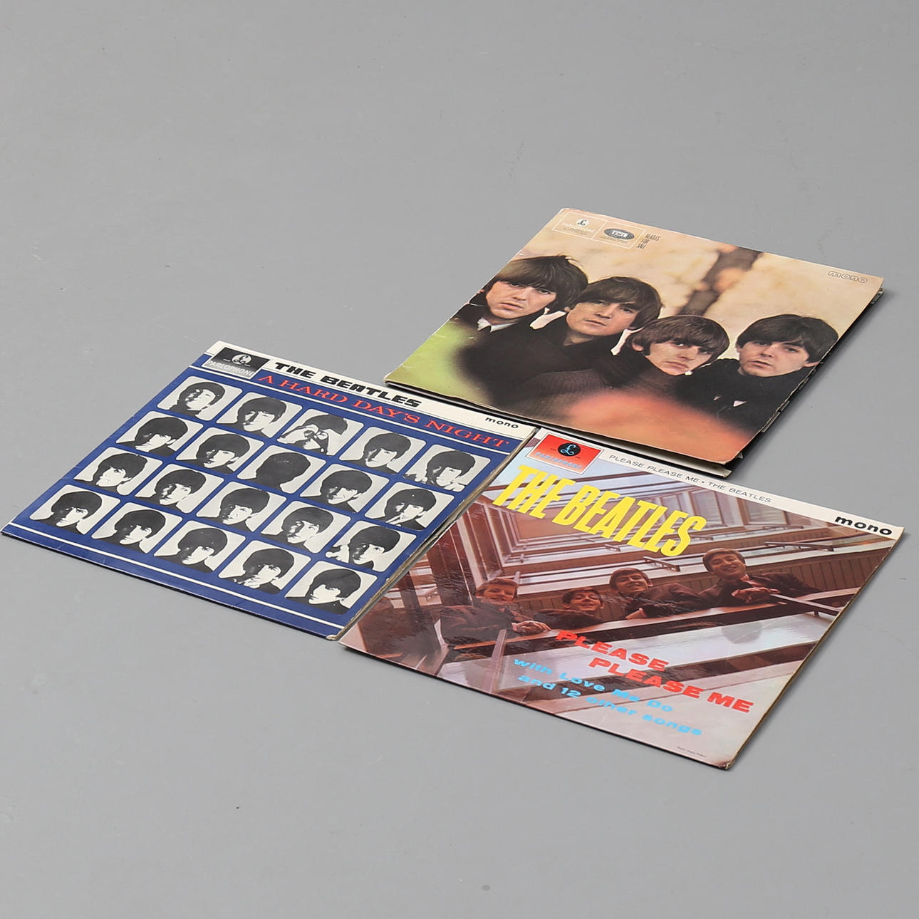 LP SKIVOR, 3 st, The Beatles, 1960-talet.