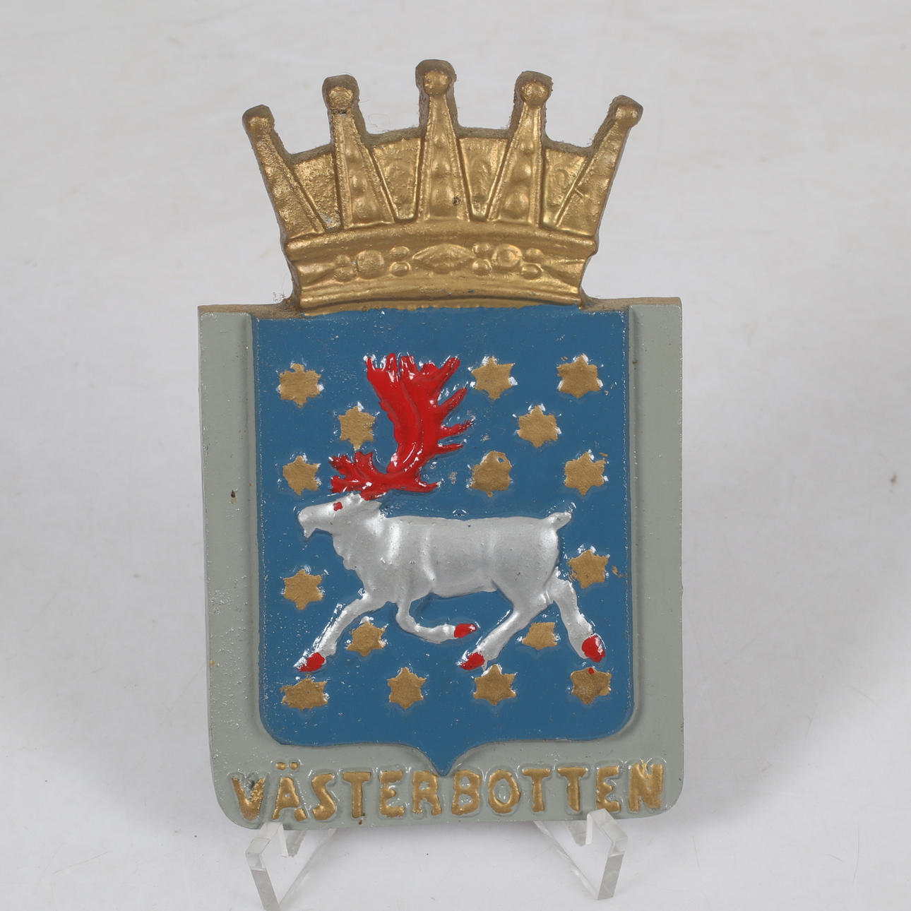 LANDSKAPSVAPEN, Västerbotten, lättmetall.