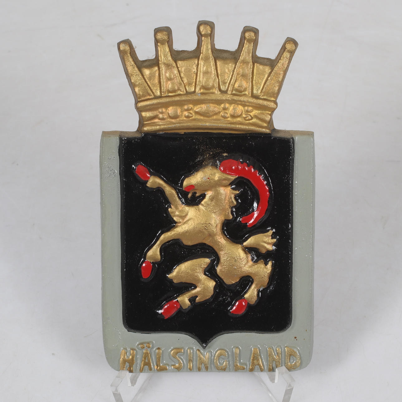 LANDSKAPSVAPEN, Hälsingland, lättmetall.