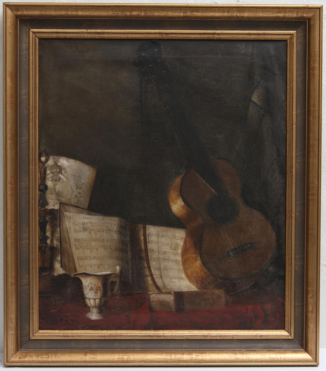 OKÄND KONSTNÄR. Olja på duk. 1800-talets slut.