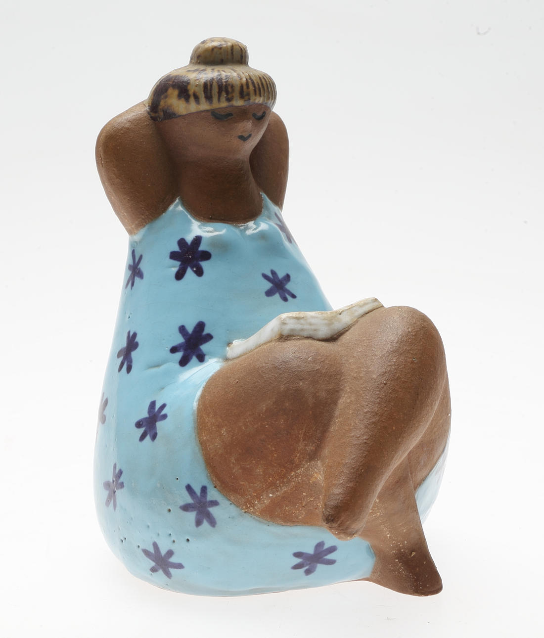 FIGURIN, stengods, "Emma", ur serien ABC-Flickor, Lisa Larson för Gustavsberg.