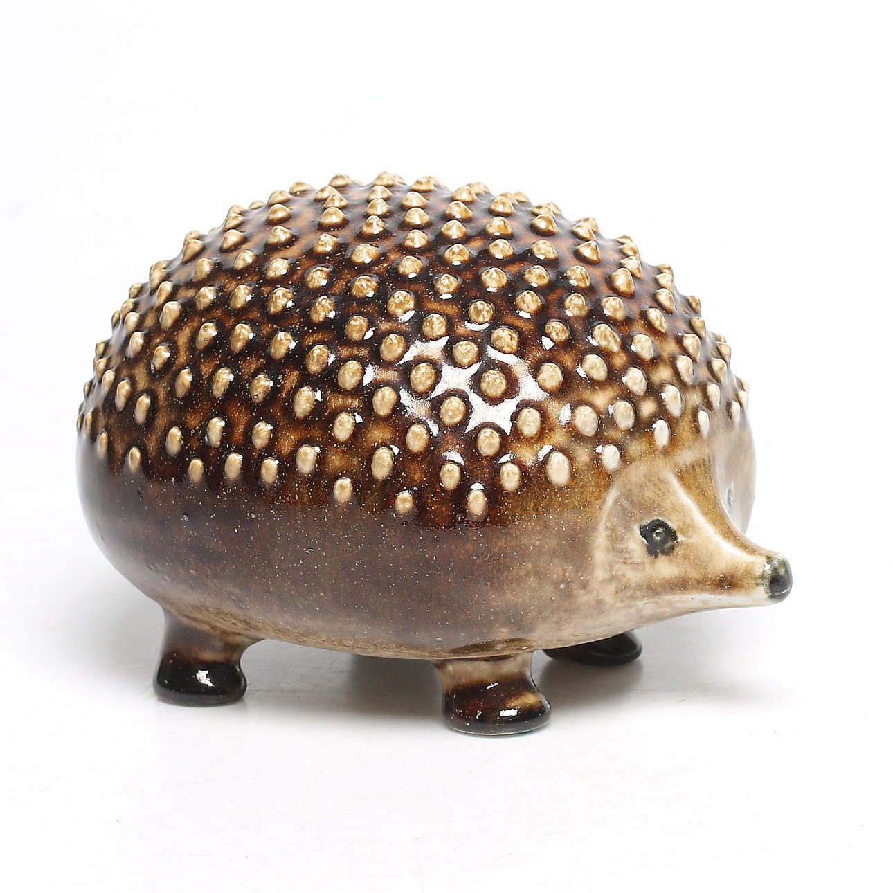 SKULPTUR, stengods, igelkott, Limited edition 2200, Lisa Larson, WWF, Gustavsberg. 1900-tal.