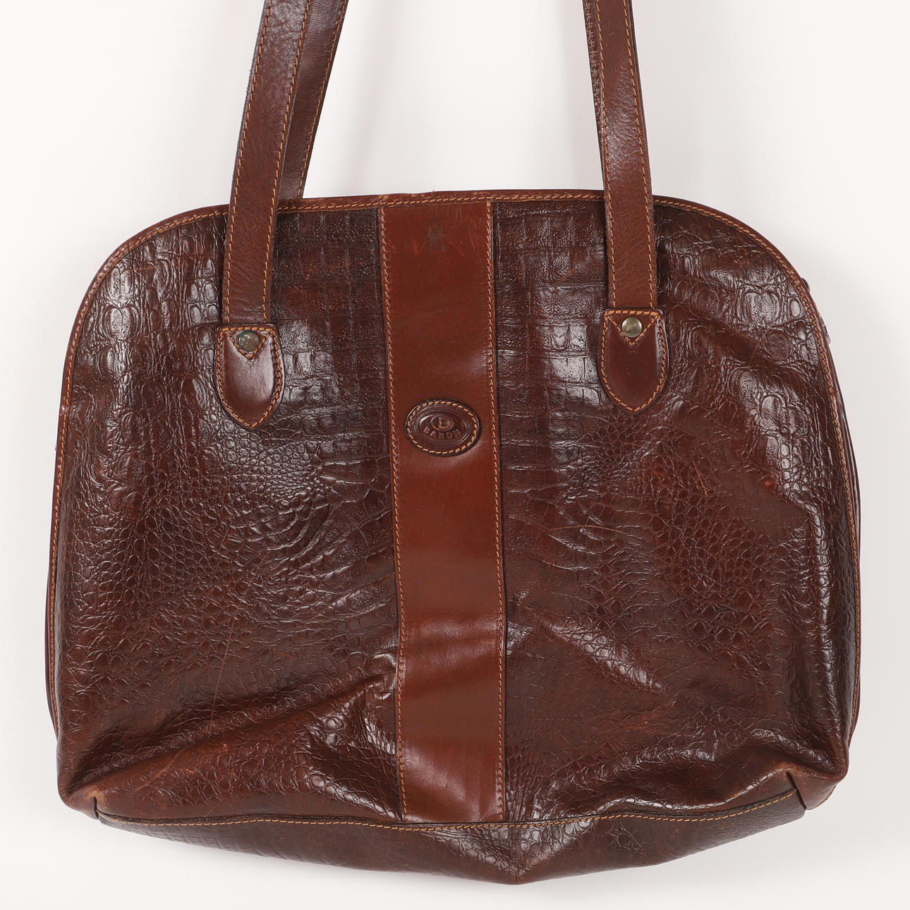BAG, brown leather, Baron.