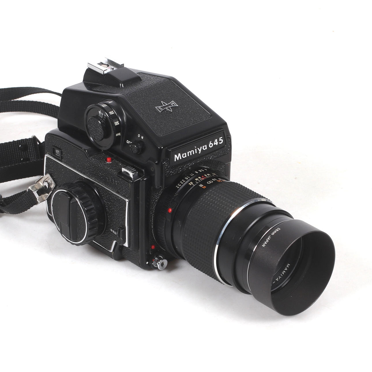 CAMERA, Mamiya 645 with two lenses Mamiya-Sekor f=80 mm, 1:2