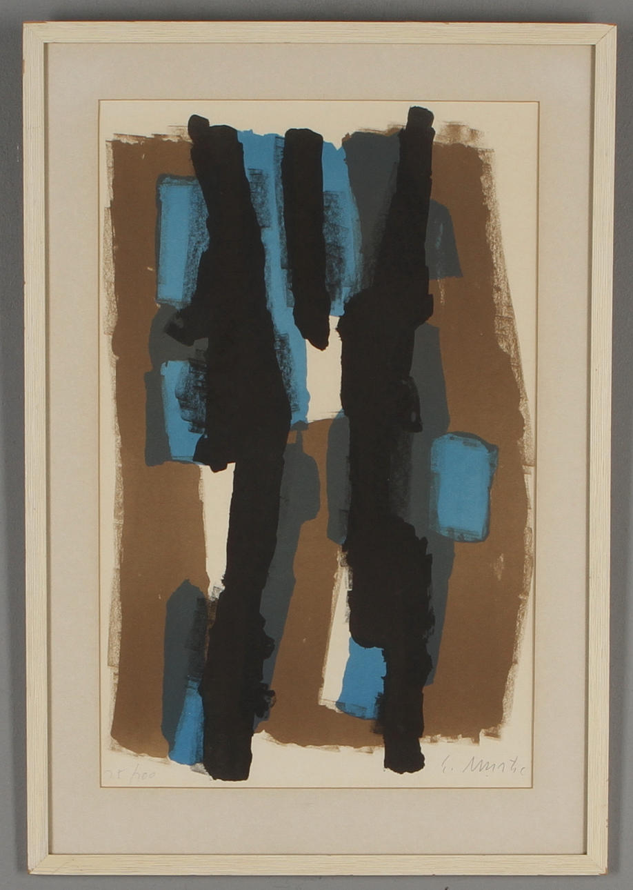 EDO MURTIC. Kompsition, litografi, signerad och numrerad 25/200.