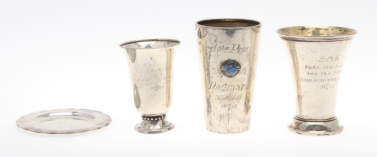 PARTI SILVER, 4 delar. Vikt ca 300 gram.