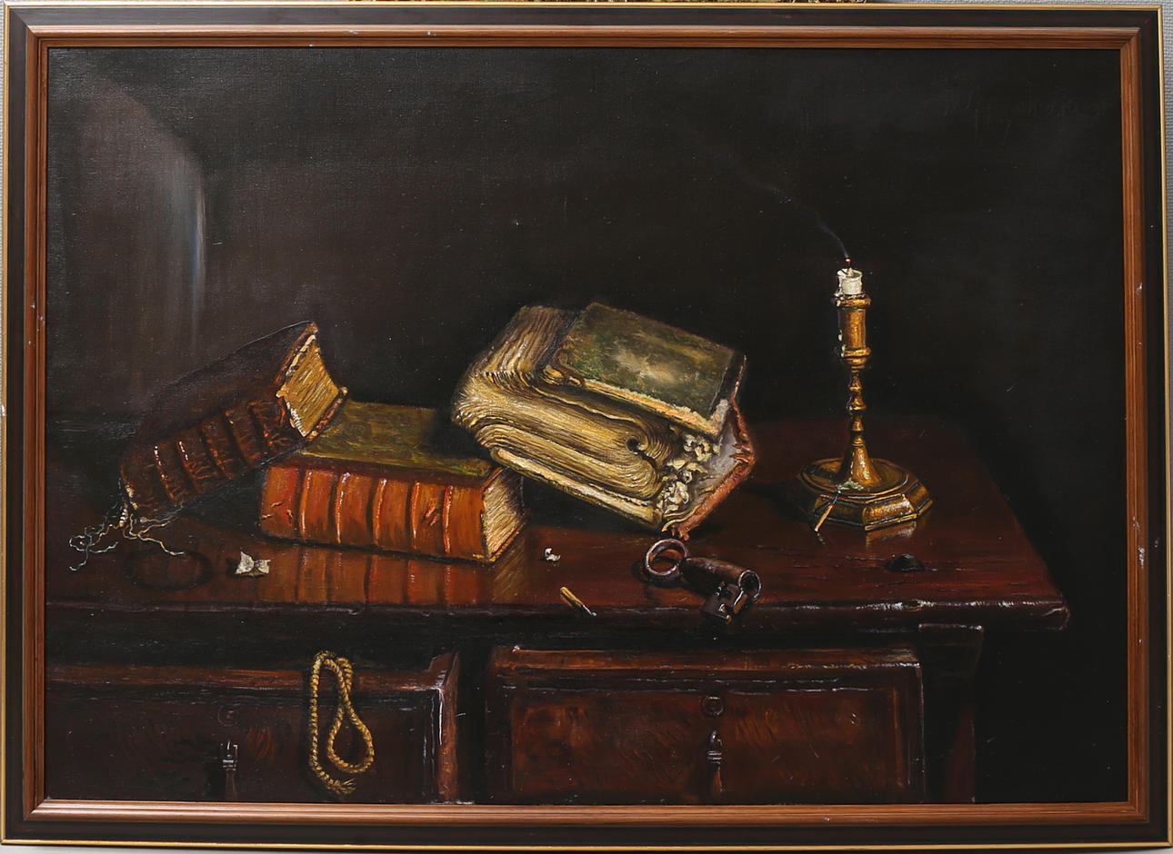 JOHNNY OPPENHEIMER. Stilleben. Olja på duk, signerad och daterad 78.