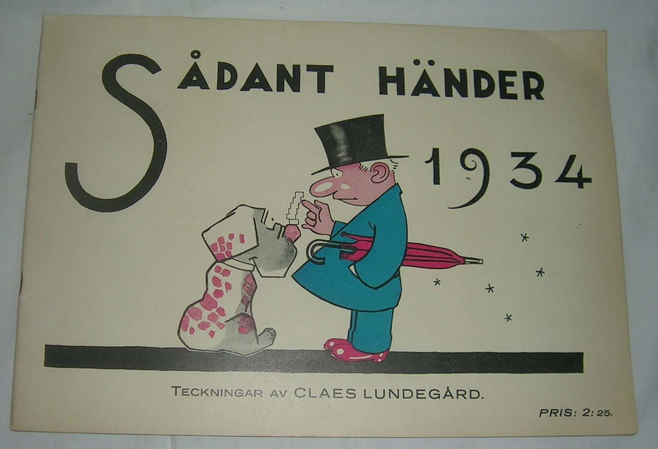 SERIER. Sådant händer 1934. Teckningar av Lundegård, Claes.