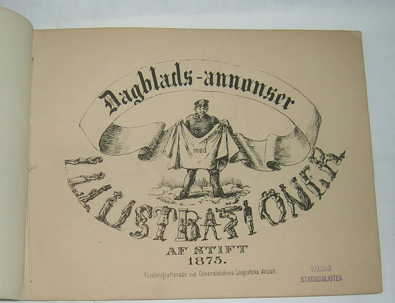 SERIER. Fr. L. Dardel. (Fritz von Dardel) Dagblads-annonser med illustrationer av STIFT 1875.