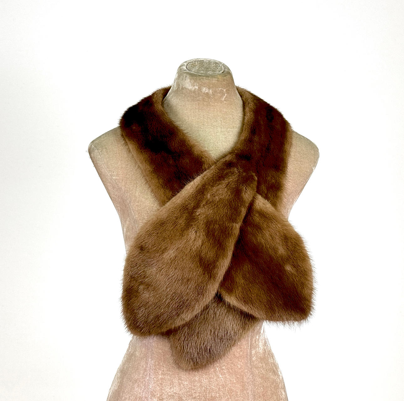VINTAGE MINK PELS SJAL.