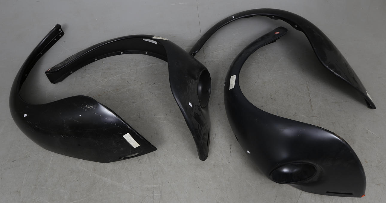 FRAMSKÄRMAR och BAKSKÄRMAR, FOTSTEG 6 delar, Volkswagen 1968.