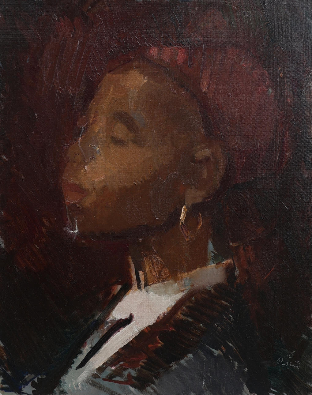 HILDING RÖSIÖ. Oil on canvas, signed.