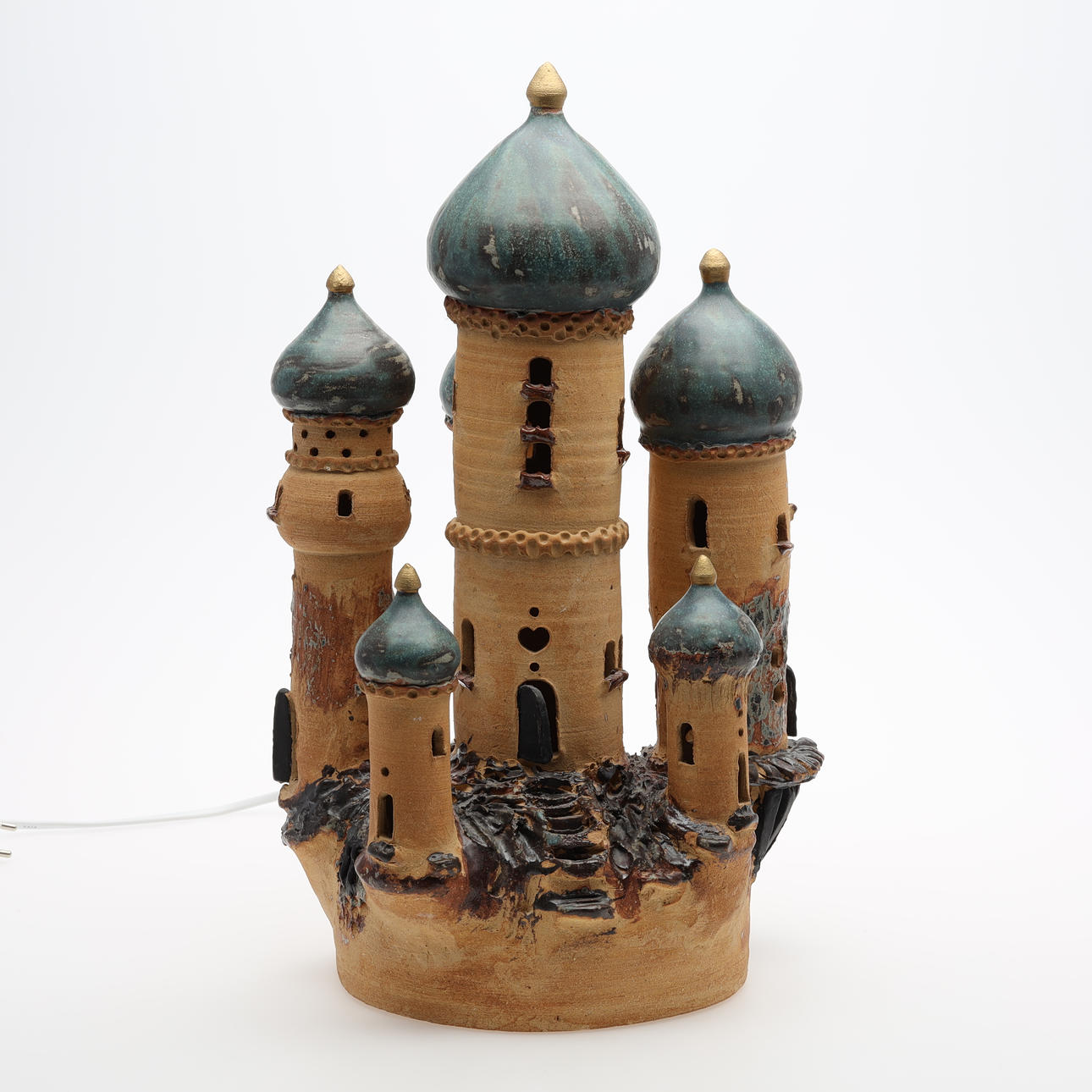 BORDSLAMPA/ DEKORATION keramik märkt Lerbiten.