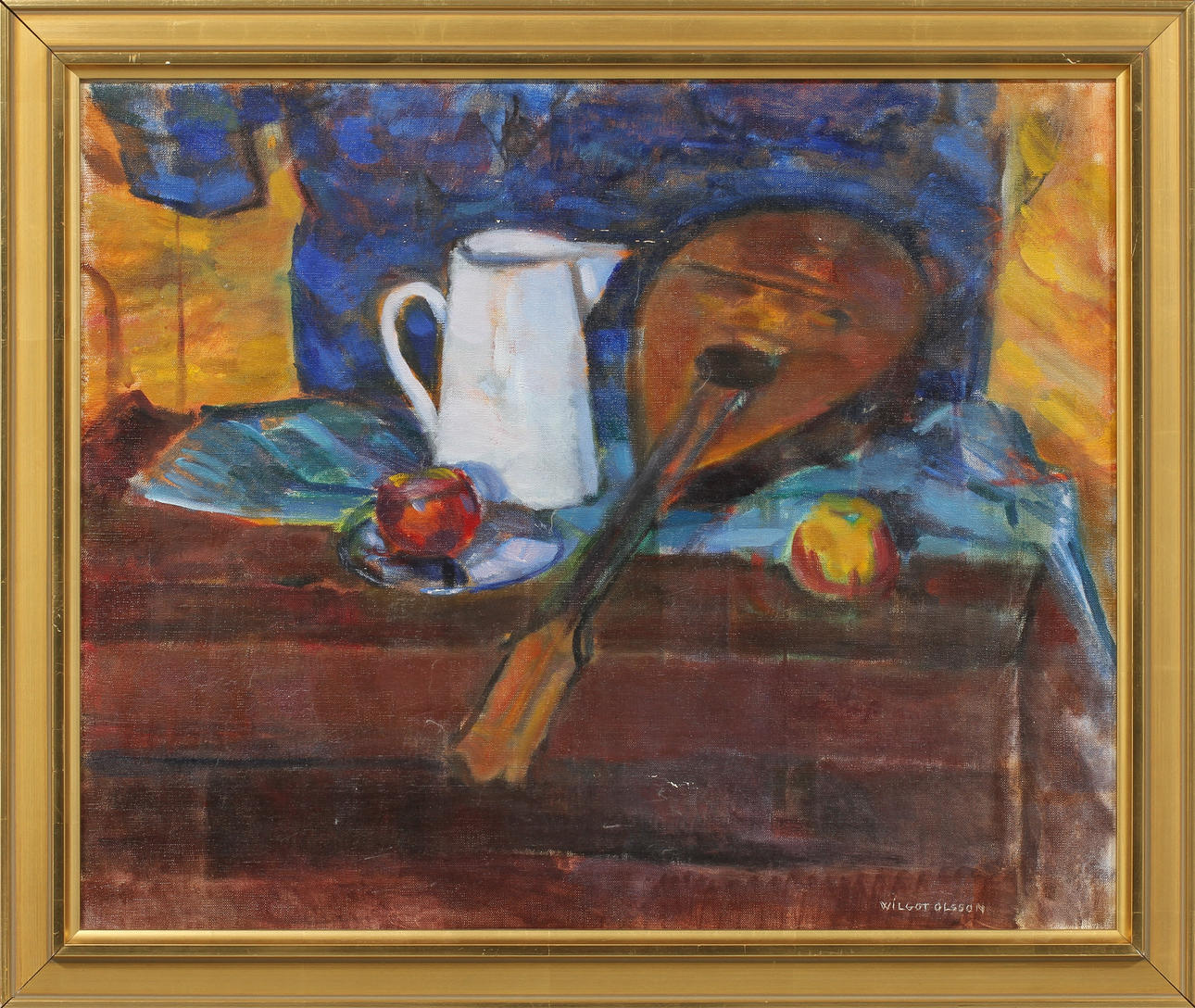 WILGOT OLSSON. Stilleben, olja på duk, signerad.